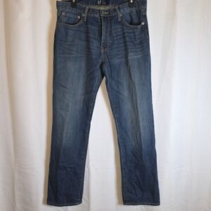 Gap  Authentic Jeans Mens 32x30 Blue Dark Wash Regular Straight Denim